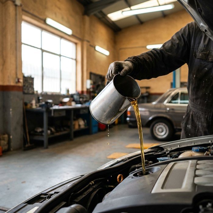Detalle del mantenimiento del motor